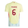 Camisola Espanha Mikel Merino 6 Homen Equipamento 2ª Euro 2024